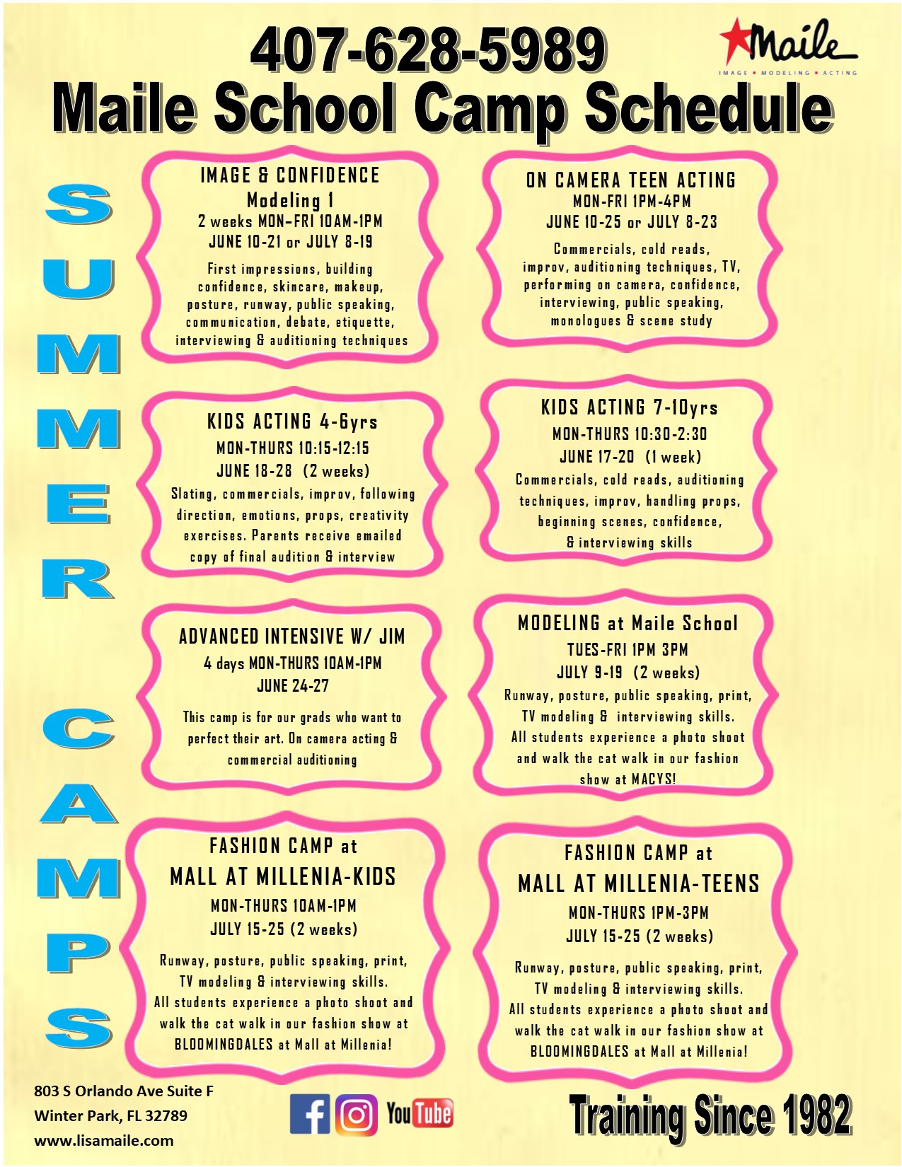 Summer Camps 2019 Now Enrolling Maile School