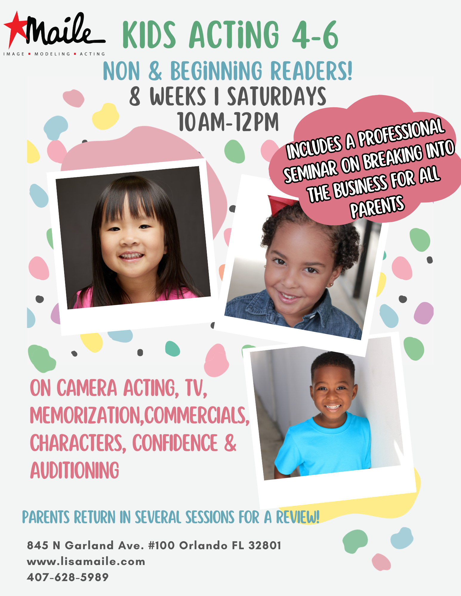 Maile School Orlando, FL Acting & Modeling Classes